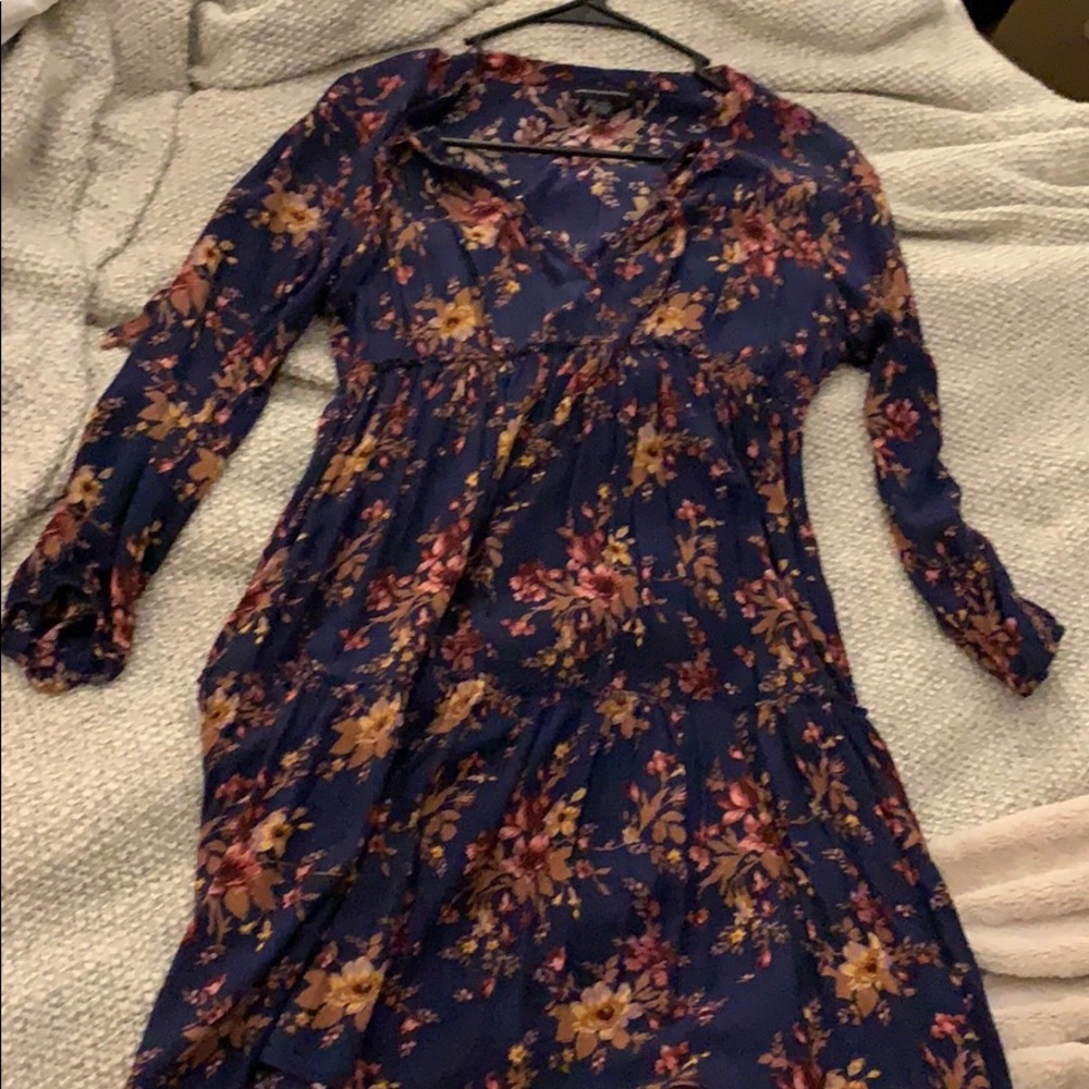 American eagle floral navy dress, sz S